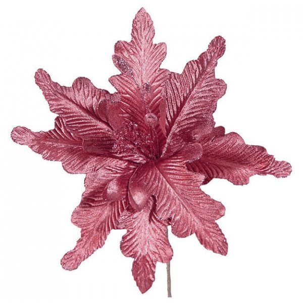 Χριστουγεννιάτικο Λουλούδι Φούξια, Υφασμάτινο (25cm)